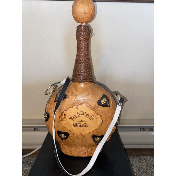 San Marino Other - Vintage Rep San Marino Ornate Whiski Bottle Rep S. Marino - EMPTY